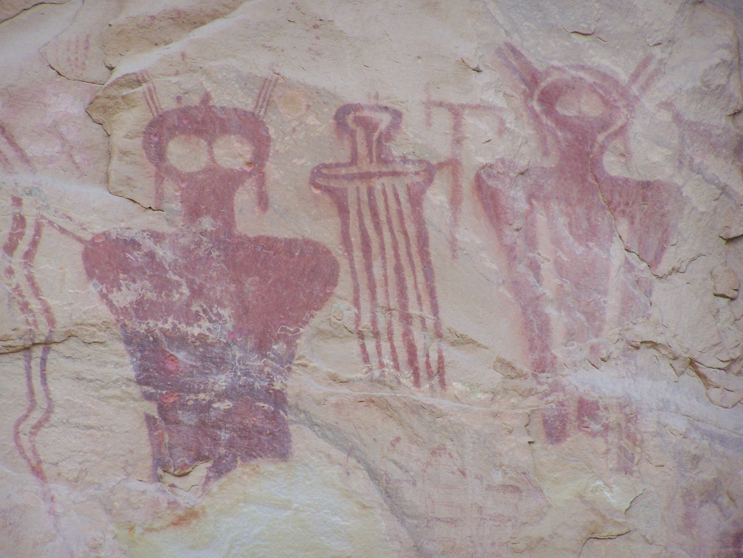 Barrier Canyon Pictographs in Thompson Canyon, Utah