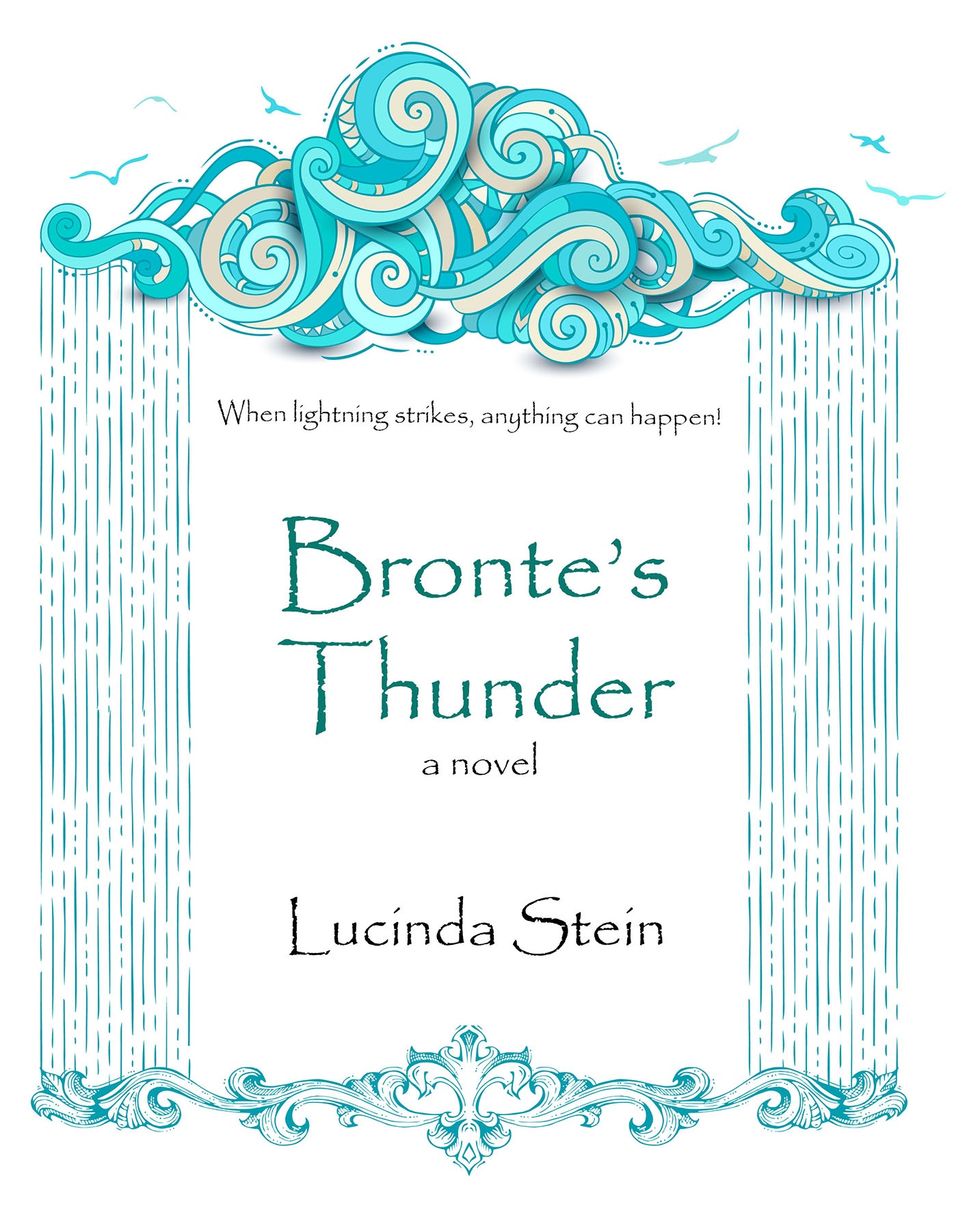 Vector Rain Cloud Background.